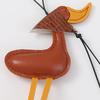 New Creative Scarf Duck Duck Duckling Car Keychain Leather Bag Pendant Pendant Car Keychain Decoration With Cute Keychain