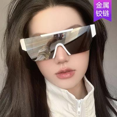 One-Piece Sunglasses, Outdoor Riding, Driving, Personalized Fashion Sunglasses, Trendy Sunglasses, Take Pictures With The Same Sunglasses