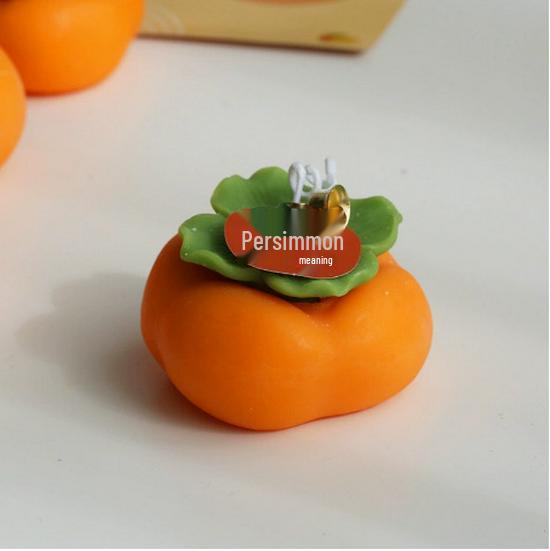 Persimmon Scented Candle: Bridesmaid, Newlywed, Birthday & New Year Gift