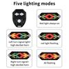 1 Pcs Bike Turn Signal Taillight Usb Rechargeable Remote Control Ultra Bright For Night Cycling