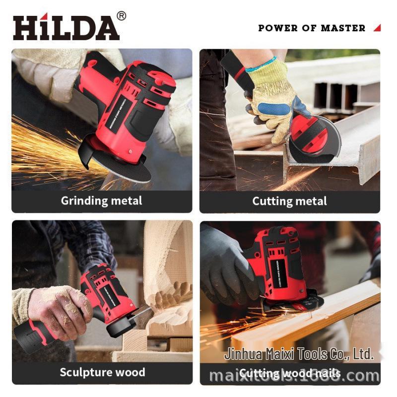 12V Compact 3-Inch Lithium Battery Angle Grinder - Handheld Cutting, Grinding, and Polishing Tool