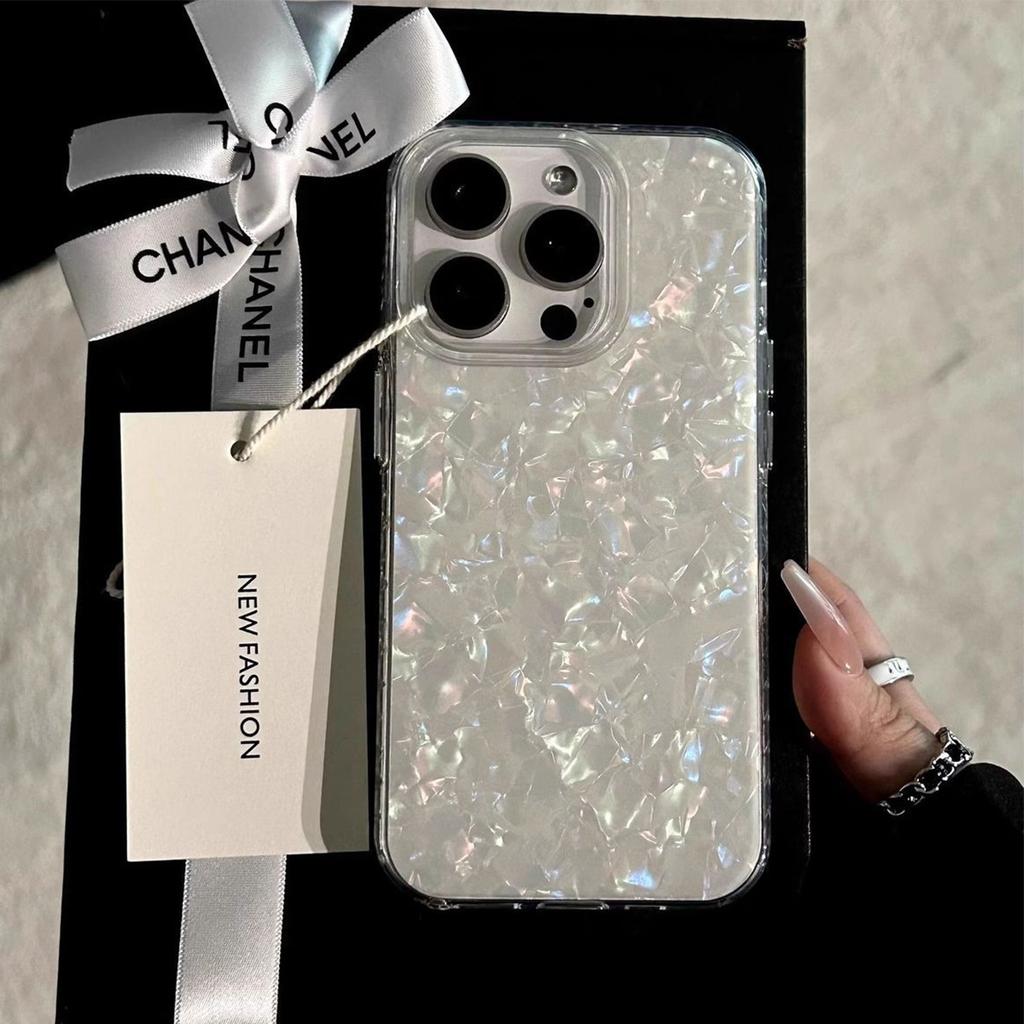 Muschelmuster IMD Handyhülle für Apple 17AIR Sturzsicher Matte Hartschale Anti-Fingerabdruck Mode IMD Handyhülle