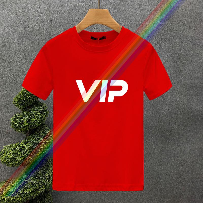 New High Quality Oversized Luxury Brand  Vip Letter 100% Cotton Print Tees Summer Harajuku For Men/Women Short Sleeve T-shirt