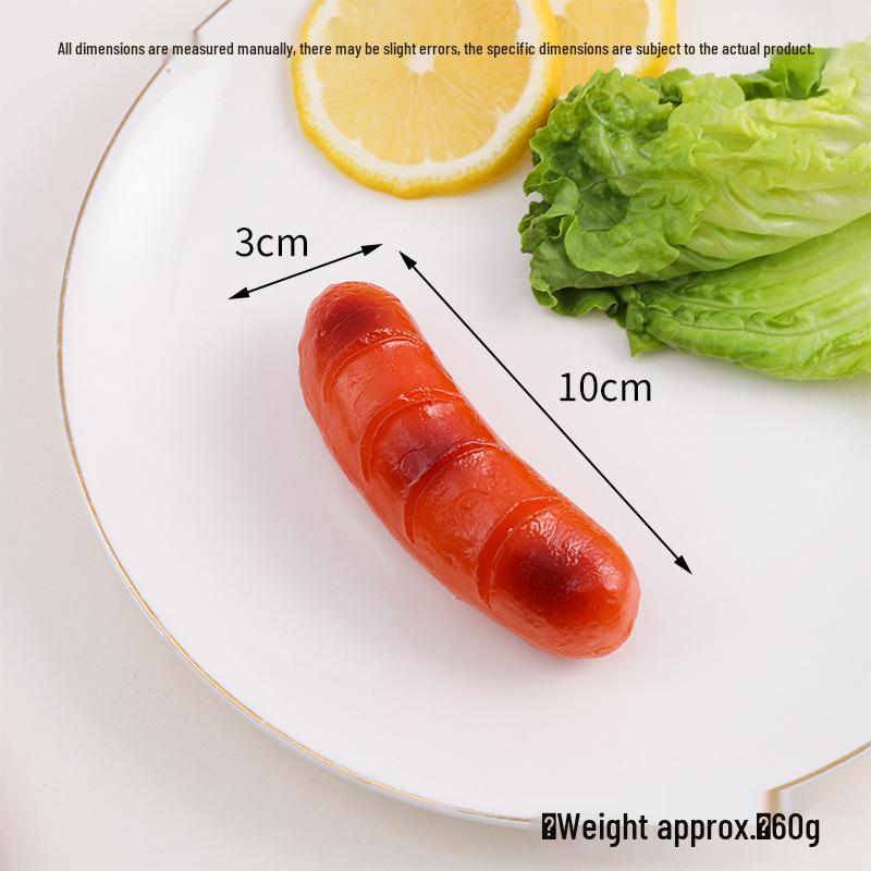 Simulation Food Keychain: Hot Dog, Cured, Ham, Taiwanese Grilled Sausage Prop