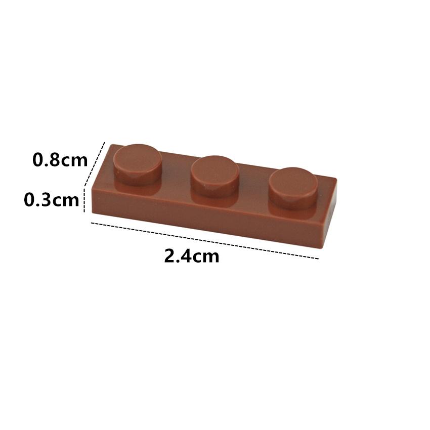 Works With Assembles Particles 3623 1x3 Foundation Plate Construction Blocks Narrow Figures Bricks Parts DIY Instructive Parts Playthings