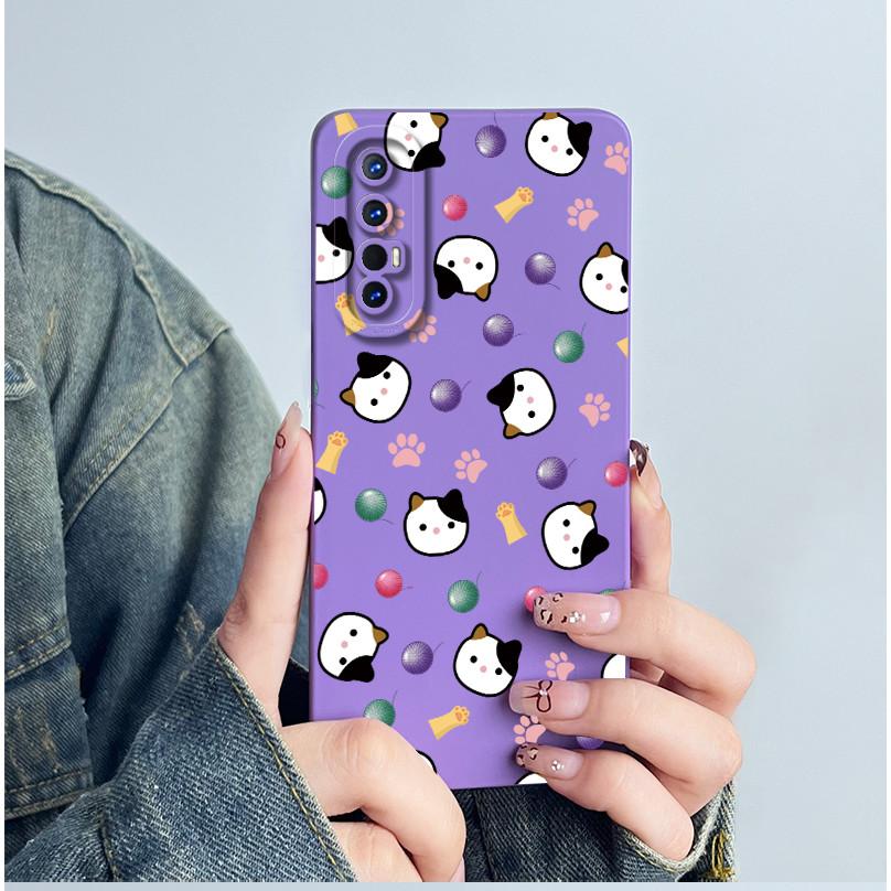 For OPPO Find X2 Neo / Reno3 Pro 5G Phone Case Cover CPH2009 Silicone Sweet Painted Cartoon Funda Lovely Printed Coque Casing