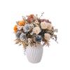 Autumn Carnation Rose Bouquet - Faux Flower Wall Decor for Home & Wedding