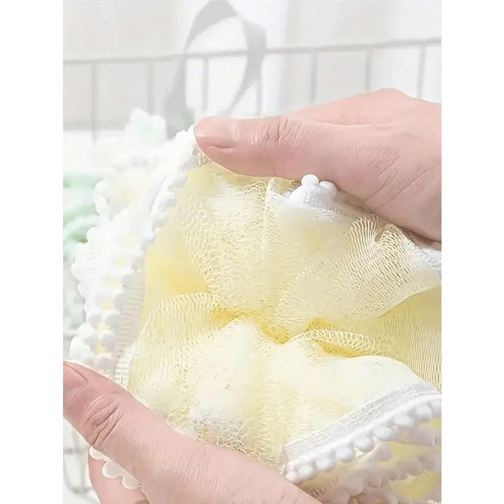 Stor Badbom - Supermjuk, Söt & Dubbelanvändning För Ultimat Avkoppling 1 st Bedårande Mjuk Beröring Bad Mild Exfolierande Duschsvamp