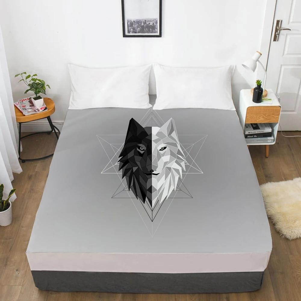 Customize Fitted Sheets Mattress Cover With Elastic Band 3D Bedsheet Linens 90x200 150x200 Bed Sheet Bedding Bohemia