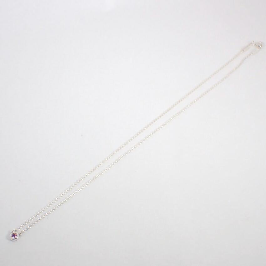 [Pre-owned] TIFFANY 925 By the Yard Pink Sapphire Necklace/j54-2