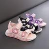 Girls sandals summer 2025 new little girl non-slip soft-soled princess shoes non-slip medium and older children's beach shoes