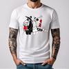 Mens Spy Vs Spy Graphic T Shirt Summer Cotton Crew Neck Retro 80s Cartoon Print Funny Humorous Vintage Style Fashion Tee Shirts