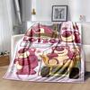 1pc Lots-o'-Huggin'Bear Printing Blanket - Soft, All-Season Throw for Office Blanket, Car, Travel