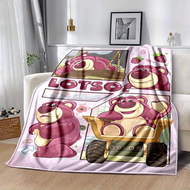 1pc Lots-o'-Huggin'Bear Printing Blanket - Soft, All-Season Throw for Office Blanket, Car, Travel