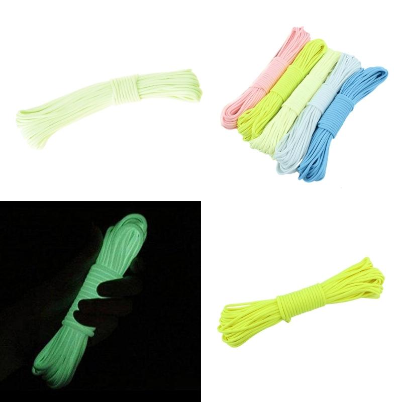 Outdoor Camping Luminously Rope 9 Strand Parachutes Cord Highly Strength Tent Rope Lanyards for Outdoor Use