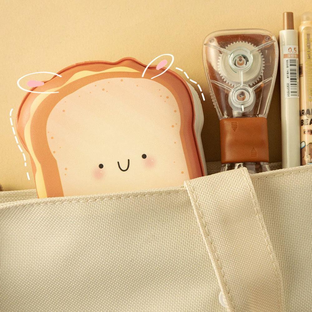 Paper Memo Pad Cartoon Toast Mini Notepad Convenient Squeeze Toy Notebook Work Supplies
