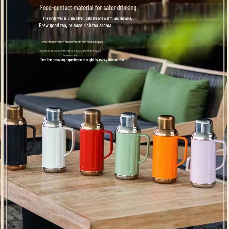 Golden Era Portable Large Capacity Thermos Flask with Stainless Steel Inner Liner