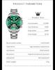 OLEVS 6605 Classic Original Mechanical Wristwatches For Man Skeleton Flywheel Calendar Business Automatic Men's Watch