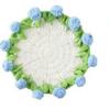 Handwoven Flower Bouquet Coasters Washable Coffee Table Cupmat Crochet Coasters  Office Decor