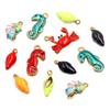 18K Gold Electroplated Seashell & Seahorse Charms: 4 Styles DIY Jewelry Accessories