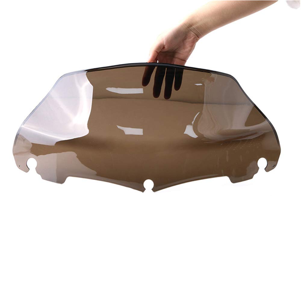 YIBO Wind Deflector Windshield for Harley Touring Glide FLHT/FLHX (2014-up) Motor Fairing Windshield Accessories (Smoke, 9)