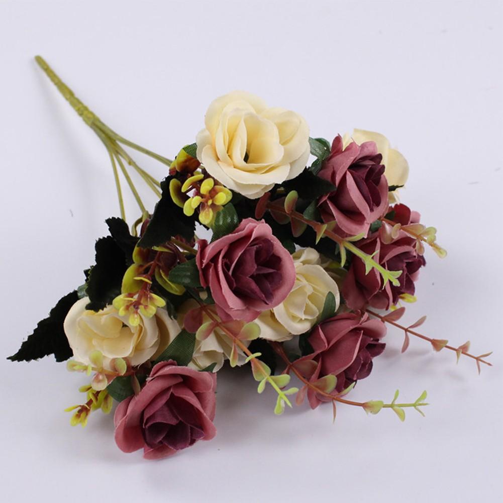 Hassle Elegance Maintenance Artificial Roses for Home Bedroom Hotel