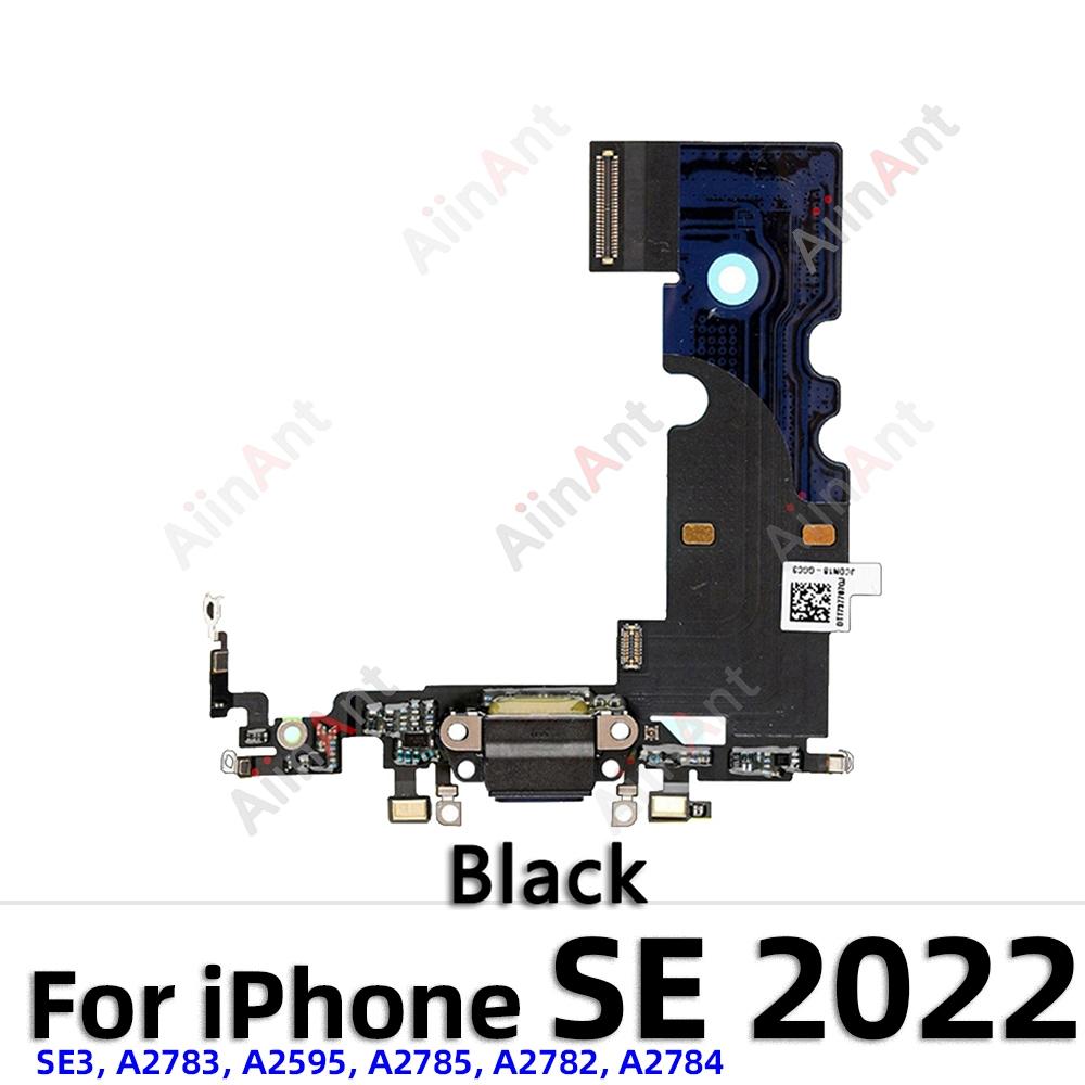 AiinAnt Dock USB Mic Board Charger Connector Fast Charging Port Flex Cable For iPhone 5s 6 6s Plus SE 2 3 2020 2026 Phone Parts