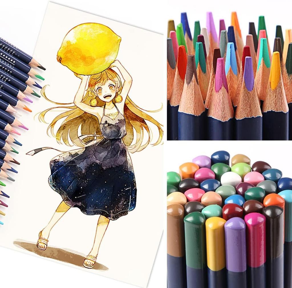 Roseelf Watercolor Colored Pencil Set 1 A5 Watercolor Perfect for Elementary School and Perfect As a Gift for Preschool or School Entrance Includes 36