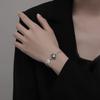 Niche Design Crown Heart-shaped Zircon Retro Tai Bracelet Female Personality Punk High-end Bracelet
