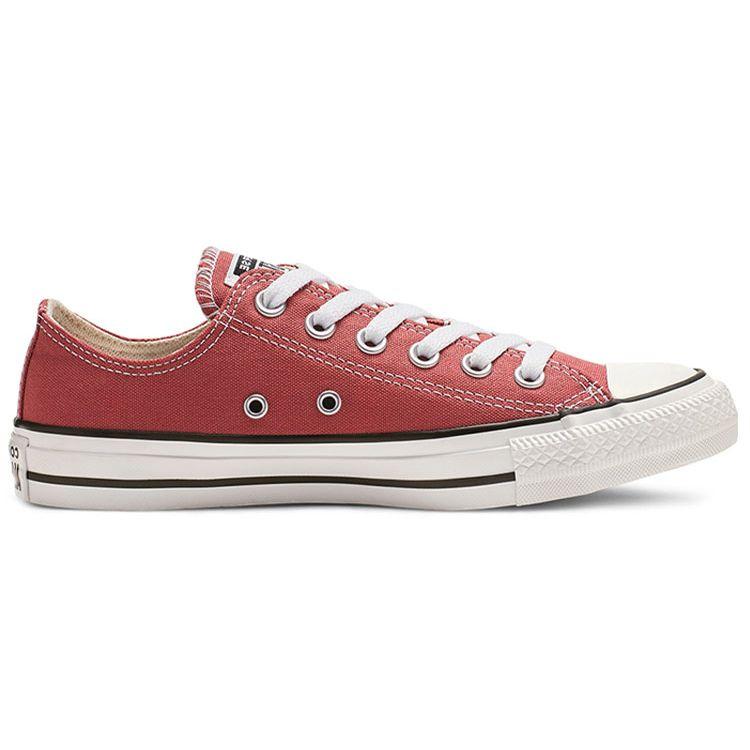 Converse Chuck Taylor All Star Comfortable Versatile Low Top Canvas Shoes Unisex Sneakers Red White 164935C
