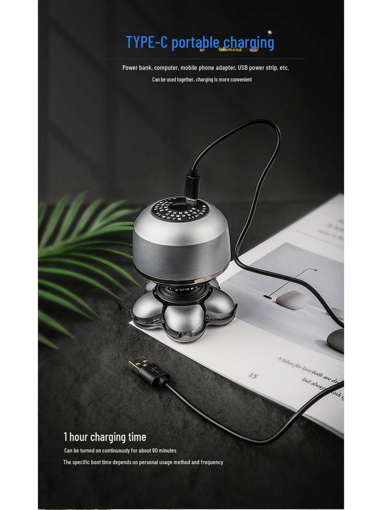 Multifunctional Rechargeable Electric Shaver for Men - Digital Display, Bald Head, Full Body & Beard Washable Razor