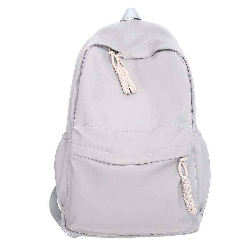 School bag girls' backpack large capacity junior high and high school students simple design niche college student men's backpack