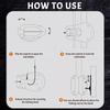 Multifunctional Fishing Rod Holder Lure Pole Fixing Tool for Fishing Gear Accessories with Adjustable Stand