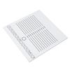 Eyelash Extension Plate White Double Row 20x20cm Wear Resistant Eyelash Pallet with Scale for Eyelash Shops