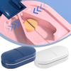 Portable Multiple Pill Cutter with Storage Box Pill Crusher Adjustable Pill Splitter Stainless Steel Cutting Blade
