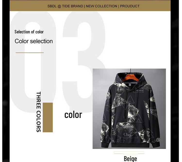 2020 Winter Men's Plus Size Velvet Hoodie - Trendy, Thickened, Oversized Fit