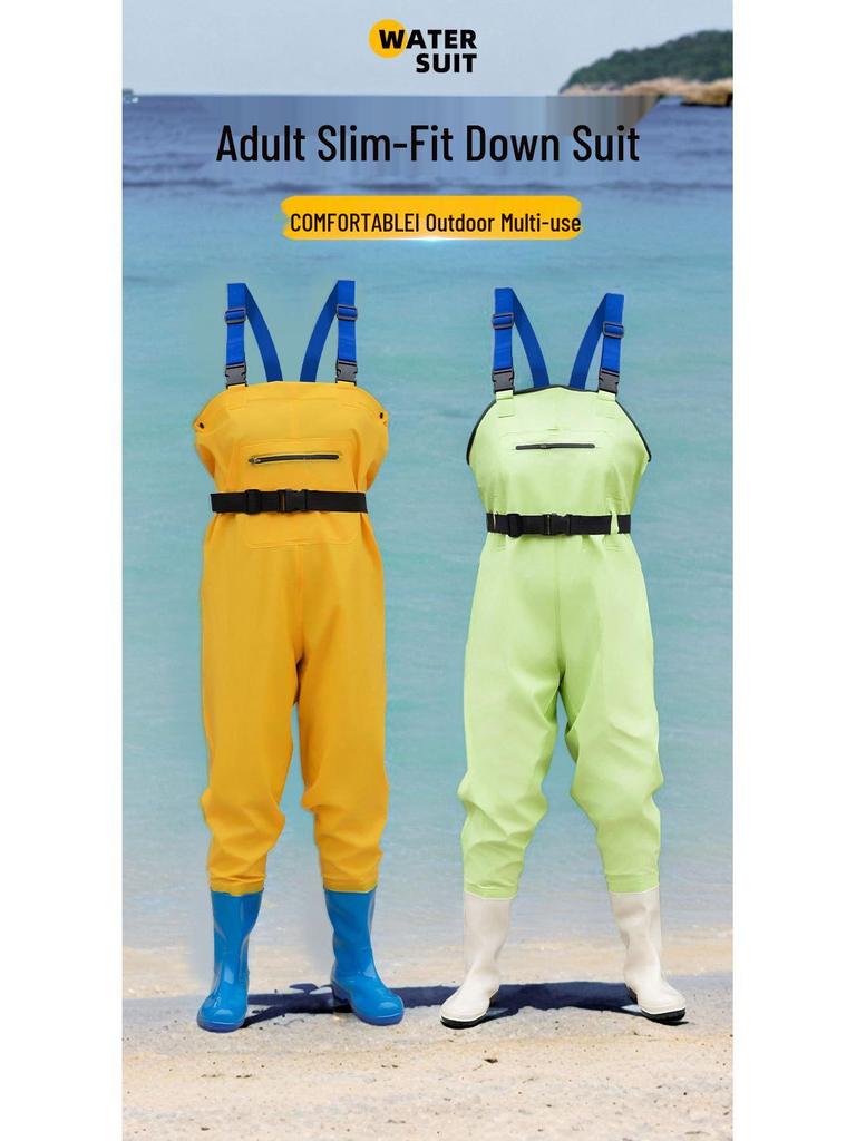 Women's Waterproof Fishing & Wading Pants - One-Piece High-End Design for Outdoor Activities