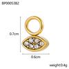3PCS/LOT CARLIDANA Colorful Enamel Charms Gold Plated Stainless Steel Heart Moon Flower Zircon Pendants DIY Jewelry Making