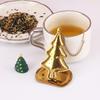 Stainless Steel Tea Infuser Christmas Tree Shape Mesh Tea Strainer Creative Christmas Party Teas Strainers Herb Spice Filter