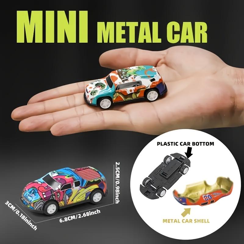 Mini Alloy Toy Cars Set with Storage Box Pull Back Vehicles for Kids