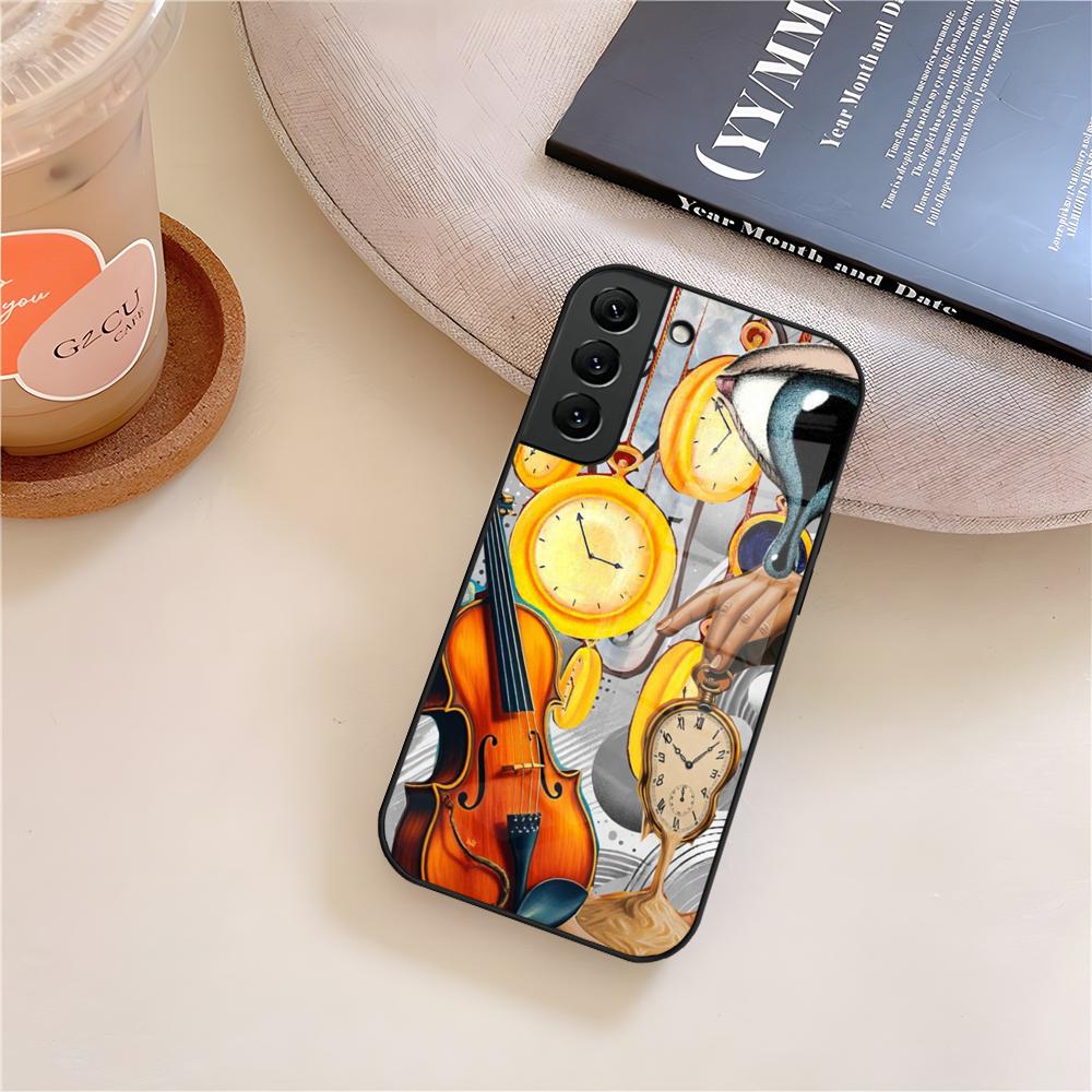 

Salvador Dali Art Phone Case Glass For Samsung Galaxy S26 S25 S23 S24 S21 S22 S20 Ultra Fe Plus A15 A14 Cover Galaxy S21 Ultra 5G