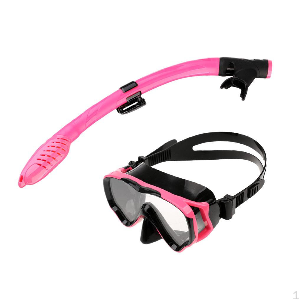 

Children Kids Diving Training & Snorkel Set Black and Pink