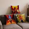 Characters Kyoujurous Rengoku Pillowcase Toon Gift Cushion Cover Bedroom Home Sofa Chair Seat Decor Pillow Case
