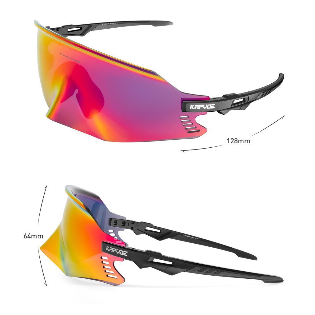 Kapvoe Fietszonnebril UV400 MTB Bril voor Buitensporten Fietsbril Mannen Vrouwen