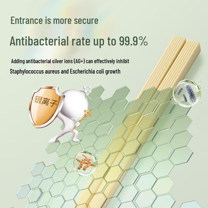 Suncha Antibacterial Anti-Mold Alloy Chopsticks Set 5 Pairs