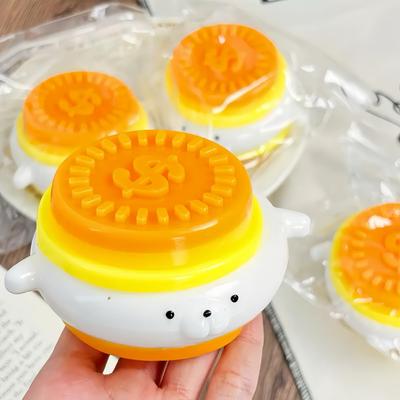 Squeeze Gold Coin Dog Pudding Toy Bouncy and Watery and Stress Relief Relaxing Squeeze Durable Suitable for Children and Gift - Resilient! [New