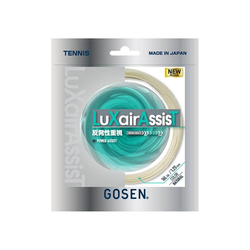 GOSEN LuXair Assist Tennis TSLXA1NA String, 16L, Natural,