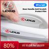 Ysvc7 2026 Hot Interior Stickers 8Pcs TPU Car Door Handle Film Anti Scratch Stickers Decal For F-SPORT ES RX NX LS UX LM LX GX L