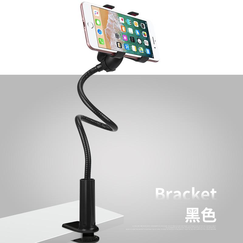 Lazy mobile phone holder bedside mobile phone holder metal bracket student online class mobile phone holder overhead shot bracket Aluminum alloy tube 70cm чёрный