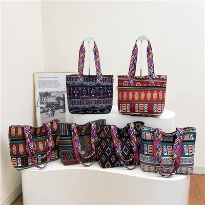 Tasche Damen neue Mode Canvas-Tasche Retro Tote Umhängetasche Pendlerhandtasche